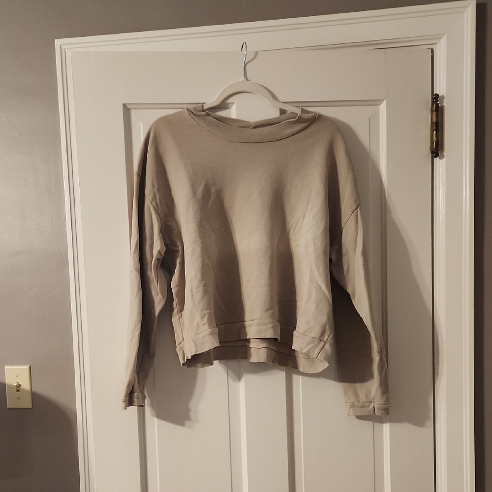LNA Women's Crew Neck Sweater - Beige